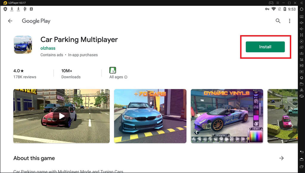 Best Emulator to Play Car Parking Multiplayer on PC LDPlayer