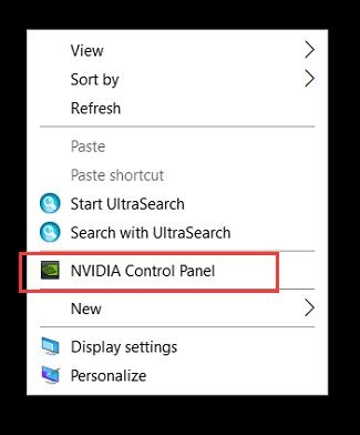 nvidia control panel display settings are not available