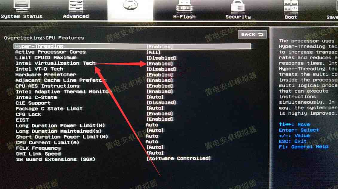 Как включить VT на материнских платах MSI?