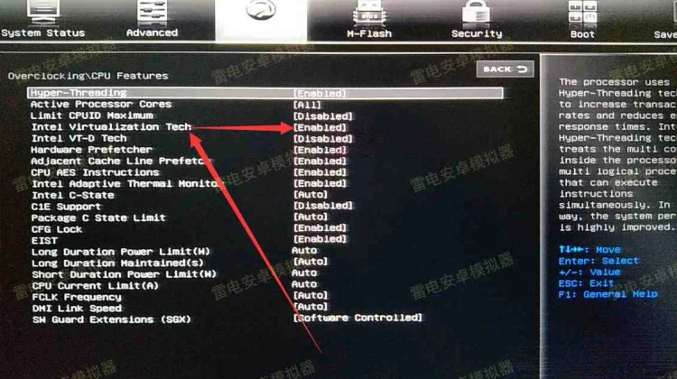 Как включить VT на материнских платах MSI?